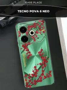 Чехол на Техно Пова 6 Нео сакура