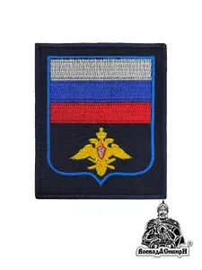 Нарукавный знак (шеврон) Воздушно-космические силы Российской Федерации (приказ № 769) вышитый, на липучке офисный