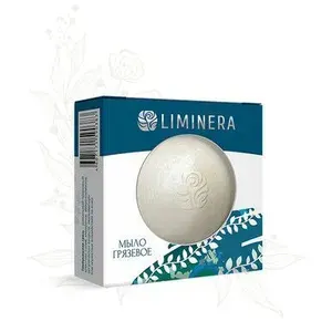 LIMINERA Мыло твердое грязевое для лица и тела с ромашкой, 80г., 1 шт.