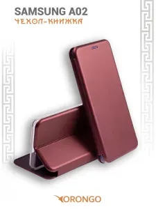 Чехол для Samsung Galaxy A02 (A022) защитный, противоударный, с магнитом, черный / Самсунг Галакси А02 А022