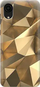 Силиконовый чехол на Samsung Galaxy A03 Core / Самсунг А03 Кор с принтом "Бронзовые грани"