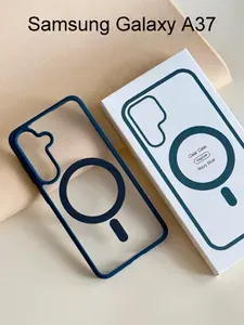 Чехол для Samsung Galaxy A37, MagSafe, синий (Navy blue)