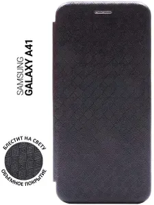Чехол-книжка Book Art Jack для Samsung Galaxy A41 с принтом "Magic Squares" черный