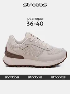 Кроссовки Strobbs кожаные MONO BASE W