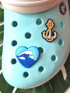 Джибитсы Волна якорь море морские на Crocs
