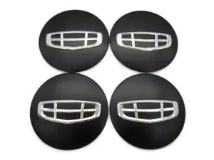 Наклейки на колесные диски GEELY black LOGO D-56 mm