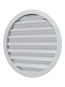 Решетка вентиляционная РКМ фланец D100 сетка D125 алюминий ERA