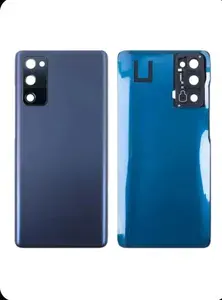 Задняя крышка Samsung S20 FE (G780) , синий, стекло премиум качества