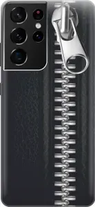 Силиконовый чехол на Samsung Galaxy S21 Ultra / Самсунг С21 Ультра с эффектом блеска "Молния"