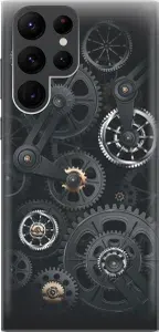 Силиконовый чехол на Samsung Galaxy S22 Ultra / Самсунг С22 Ультра с принтом "Механизм"