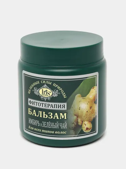 Бальзам для волос Iris Cosmetic Фитотерапия Имбирь и Зеленый чай, 500 мл