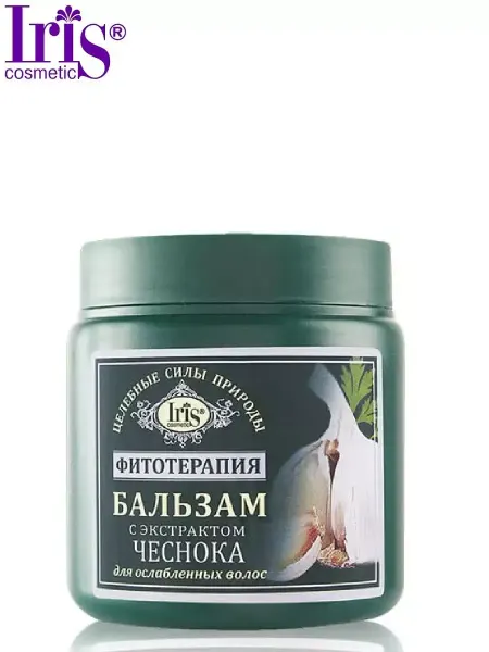 IRIS COSMETIC Бальзам для ослабленных волос с экстрактом чеснока