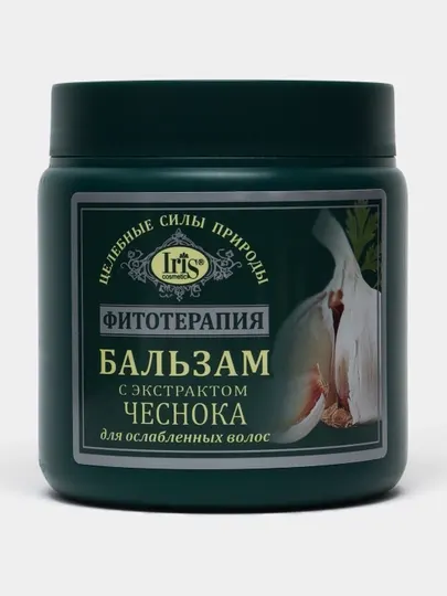 Бальзам для волос Iris Cosmetic Фитотерапия с экстрактом чеснока, 500 мл