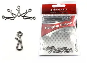 Безузловая рыболовная застежка Namazu WRAPPING SNAP-A 5 штук номер4