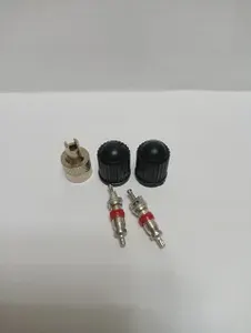 Набор ниппелей и золотников для велосипеда (пластик + ключ ниппель)
