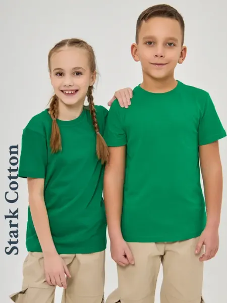 Stark Cotton Футболка для детей и подростков однотонная