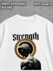 Футболка с принтом Strength 1 шт