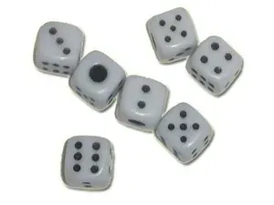 Кубик игровой, зарик 50шт