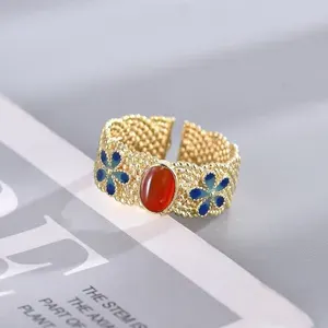 Кольцо женское бижутерия безразмерное