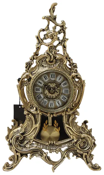 Часы каминные Bronza Portugal "Луиш XV", с маятником, бронза