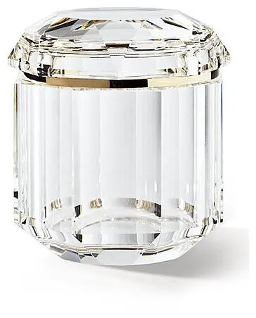 Шкатулка Ralph Lauren "Leigh Clear", хрусталь, круглая, цвет белый