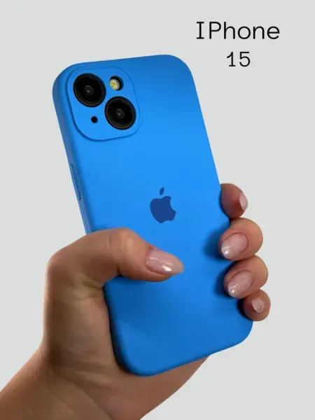 Силиконовый чехол на iPhone 15 mobile[case]