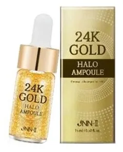 ДЖН24K GOLD Сыворотка для лица с 24К золотом JNN-II 24K GOLD HALO AMPOULE(15ml) 15мл