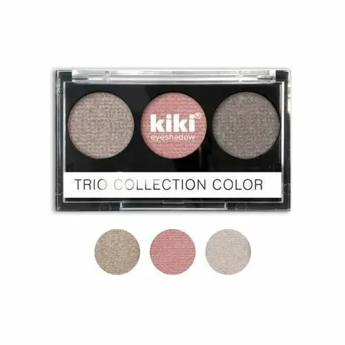 Тени для век Kiki Shadow Trio Collection Color, 104 оливковый, корица, бежево-коричневый