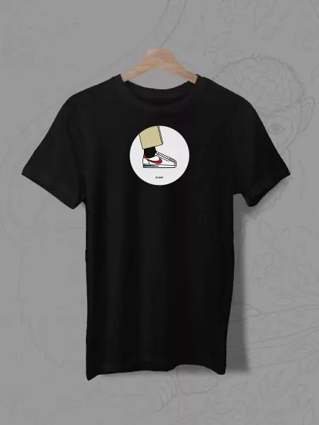 CrazyShop Футболка с принтом кроссовки найк