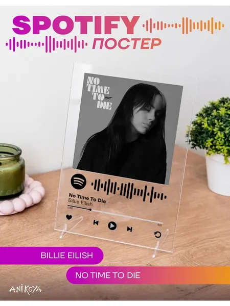 Spotify постер Билли Айлиш No Time To Die