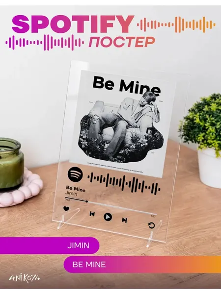 Spotify постер акриловый Пак Чимин