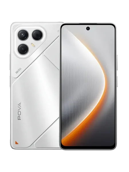 Смартфон POVA 7 5G 8/128GB, NFC, IPS, 144Гц, 6000мAч, серебристый