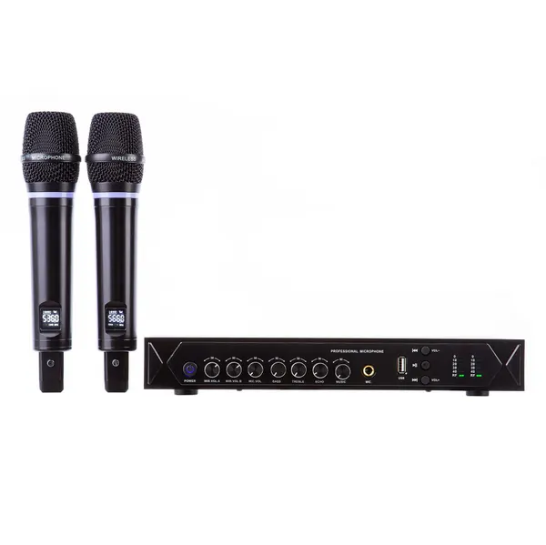 Караоке-система SkyDisco MIC-WL22 Bluetooth с беспроводными микрофонами и микшером