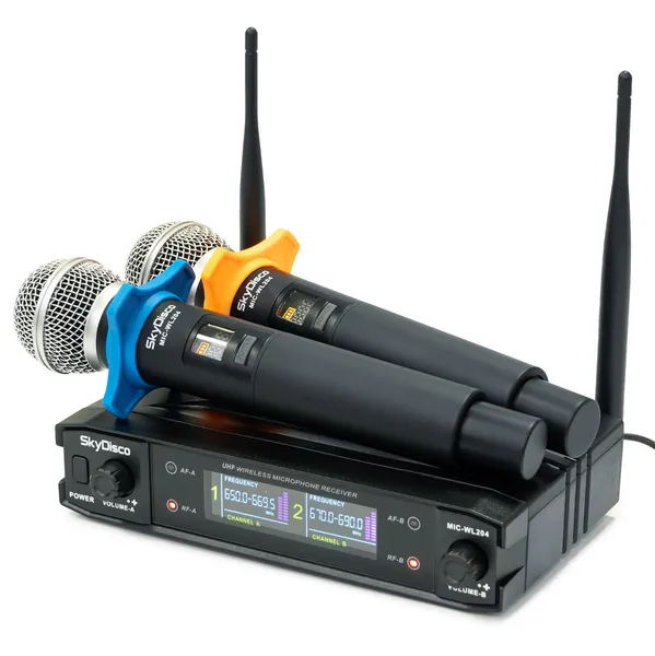 Беспроводные микрофоны для караоке SkyDisco MIC-WL204