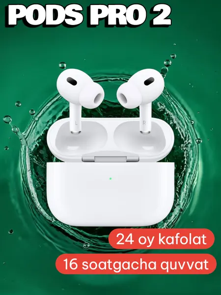 AirPods Pro 2 беспроводные наушники bluetooth премиум‑качества. Подходят для смартфонов iPhone и Android