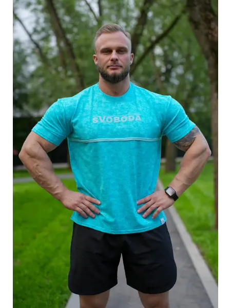 FREEDOM CREW Футболка спортивная с открытым шов "SVOBODA"