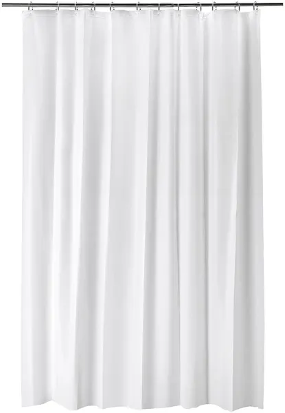 Штора для ванной IKEA Bjarsen, водоотталкивающая, белая 180 см x 200 см