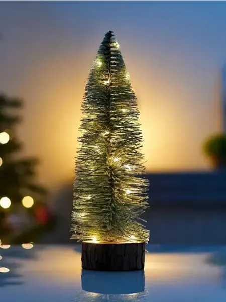 Зеленая новогодняя ёлка 30 см с тёплым светом Luazon Lighting