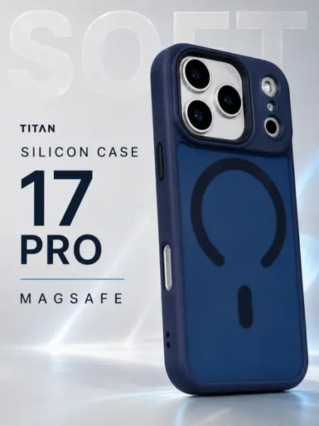 Чехол на iPhone 17 pro силиконовый MagSafe TitanCase