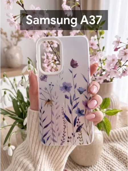 Чехол на Samsung A37 Полевые Цветы (3) Good Luck Clover