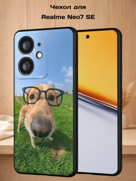 Чехол на Realme Neo7 SE с принтом Учёный пёс Case Style
