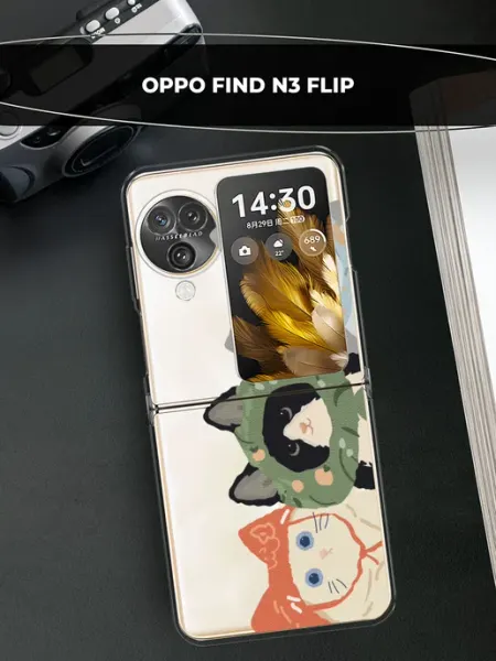 Чехол на Find N3 Flip с котиками oppo