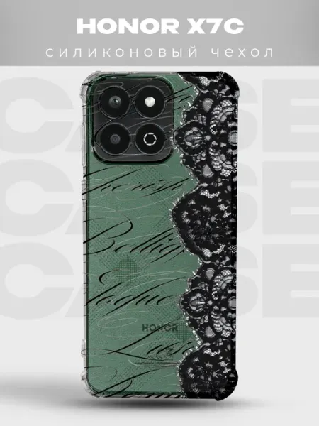 Прозрачный чехол на Honor X7C Y2K pinterest PRINTberries