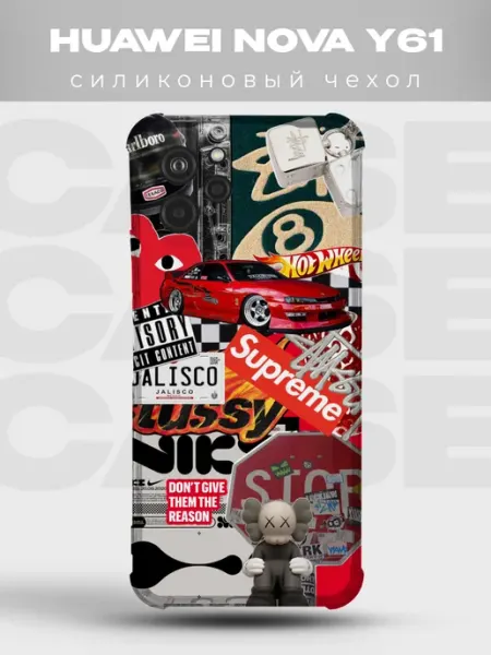 Чехол на Huawei Nova Y61 Стритвир хайп nike streetwear найк PRINTberries