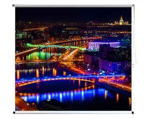 Рулонный экран для проектора ПРО-ЭКРАН 150х150 см (1:1), 84 дюйма