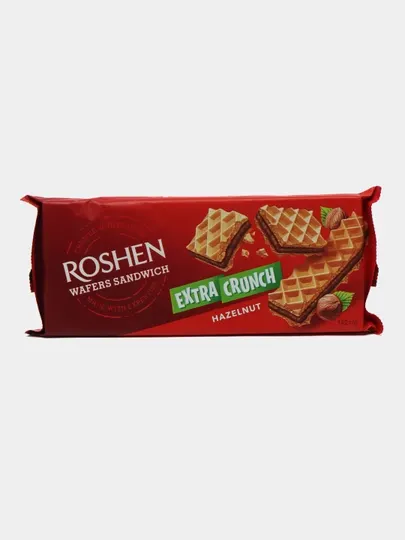 Вафли Roshen Wafers Sandwich Crunch орех, 142 гр
