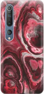 Силиконовый чехол на Xiaomi Mi 10 / Сяоми Ми 10 с принтом "Гранатовые краски"