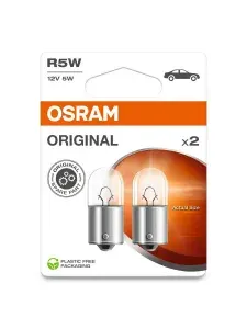 Лампа накаливания сигнальная R5W BA15s Original 12V 5W, (2 шт.), Osram 50072BL
