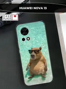Силиконовый чехол на Huawei Nova 13 / Хуавей Нова 13 с капибарой