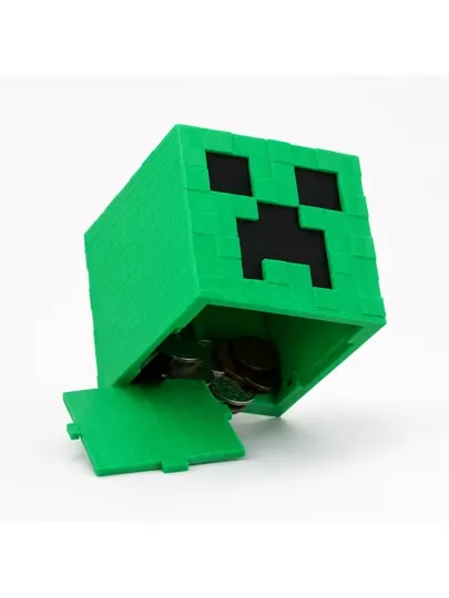Копилка Pixel Cube в стиле Minecraft, детская копилка
